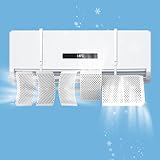 Yixintech エアコ ン風よけ 壁掛け式 6個の個別ウィンデージ調整プレート 直撃風対策 エアコ ン風除け 風向きと角度調整板 循環送風 穴あけ不要 簡単取り付け エアコン風よけカバー 調 整可能 エアコン風除けカバー エア コンかぜよけカバー 結露対策 軽量・省エネ 多機種対応 冷房 暖房通用 (長さ68cm*幅20cm)