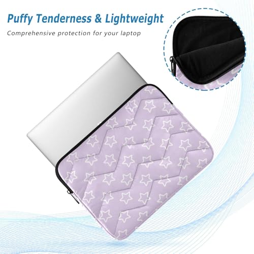 Funda para portátil 15-16 pulgadas Stars Shape Light Purple miniatura 5