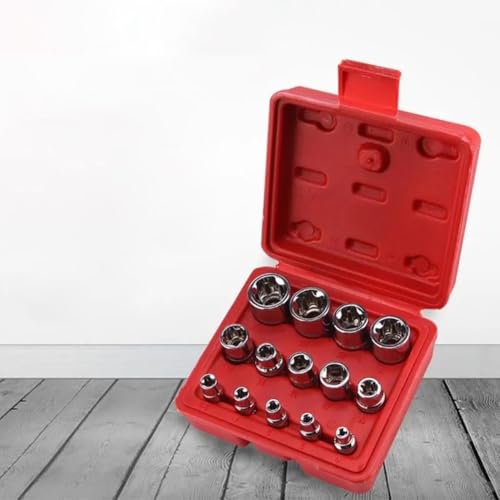 Douilles extérieures E4-E24 en acier chromé lot de 14 pour réparation auto - 8