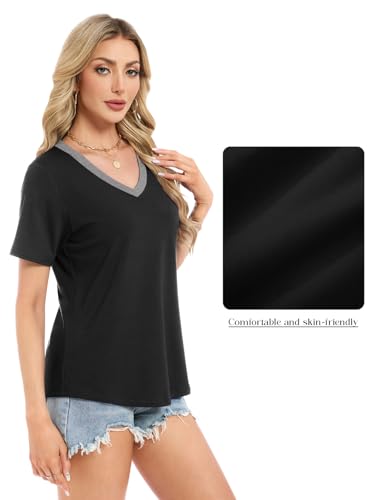 Save on Women's Short Sleeve V-Neck Tops with Code D7G8E4DF - Image 4