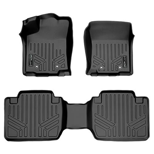 50% Off Discount SMARTLINER Custom Fit Floor Mats 2 Row Liner Set Black Compatible with 2018-2022 Toyota Tacoma Access/Extended Cab
