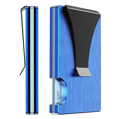 Metal Wallet for Men Slim Minimalist-Mens Wallet with Money Clip Removeable, Credit Card Holder Wallets for Men Gift