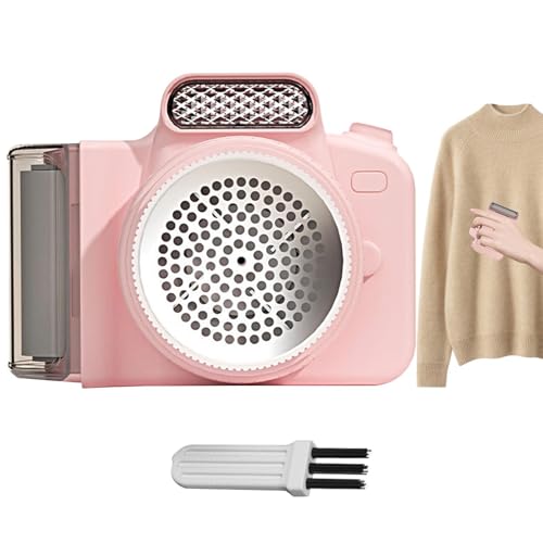 Defuzzer per maglioni, rasoio elettrico per pelucchi, Rasoio levapelucchi dal design della fotocamera, per maglioni alimentati a batteria per rimuovere i pelucchi con una spazzola per la palla d