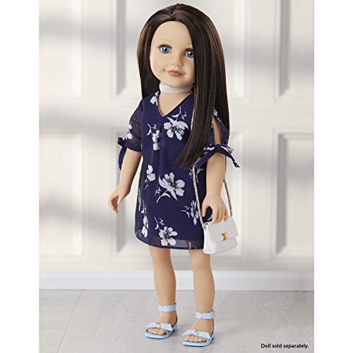 Journey Girls Fashion Set Blue & White Floral Dress #TOP1