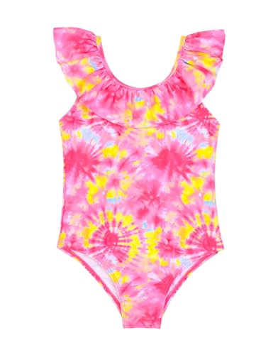 CHILDRENSTAR Girls Swimsuit One Piece Swimsuits Ruffle Bathing Suit Kids Beach Swimwear UPF 50+