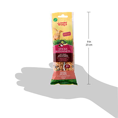 Living World Rabbit Veggie Treat Sticks, 4-Ounce #TOP2