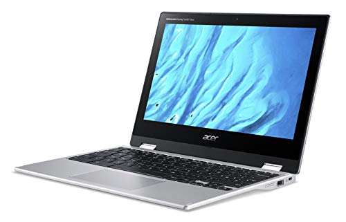 Image of Acer Convertible Chromebook Spin 311, 11.6 inch HD IPS Touch, MediaTek MT8183 Processor, 4GB RAM, 32GB eMMC, Chrome OS, Silver, CP311-3H-K4S1