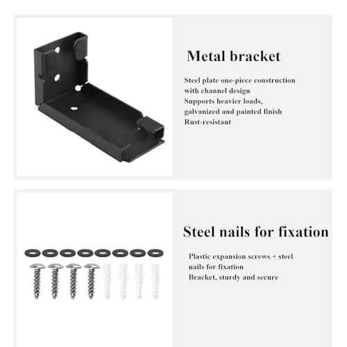 Soporte ajustable para CPU de PC para montaje bajo escritorio, ancho 8-13 cm, altura 28-46 cm, colgante para computadora miniatura 4