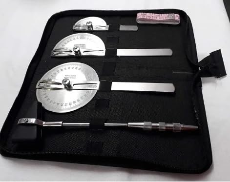 Image of Goniometer Set of 3 Stainless Steel With Pouch