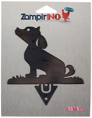 Alubox zampirino-Spirale Mückenschutz zum Bepflanzen Hund, schwarz, 0,05 x 12 x 13 cm