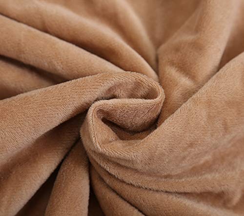 Myru Velboa Super Soft Leopard Blanket Double Layer Bedding Thick Sofa Cover Furry Fuzzy Fax Fur Throw Blanket (Brown,51 X 63 Inch) #TOP3
