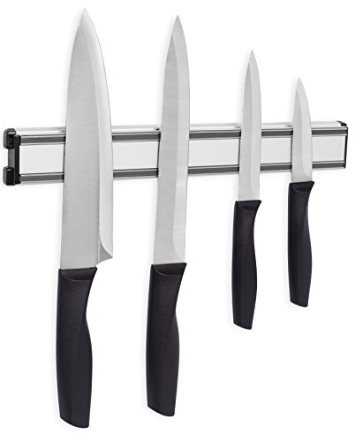 Internet’s Best Magnetic Knife Rack | 12.5 Inch | Knife Storage Bar Strip | Aluminum | Metal Knives, Utensils and Kitchen Sets Holder