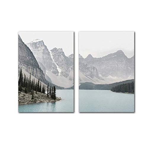Photo nature paysage de montagne en impression sur toile 50x70cm