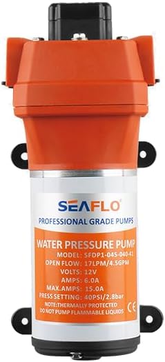 SEAFLO 24V 4.5 GPM 40 PSI 41 Series Diaphragm Pumps
