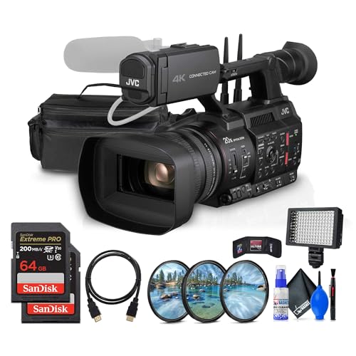(gy-hc550u) + Case + Led Light + 2 X 64gb Memory Card + Cleaning Kit + Hdmi Cable + Uv Filter + Card Wallet + More