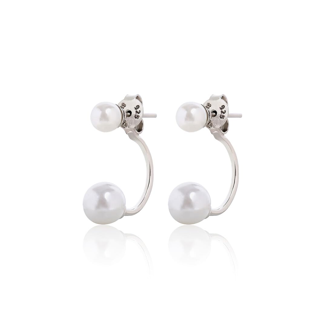 925 Sterling Silver Statement Pearl Jacket Earrings | Gift for Women & Girls | Certificate of Authenticity and 925 Stamp | March By FableStreet (B0C8MVL14Q) Amazon Price History, Amazon Price Tracker