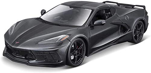 2020 Chevy Corvette C8 1:18 Scale Diecast Model Display Toy Car in Box (Grey)