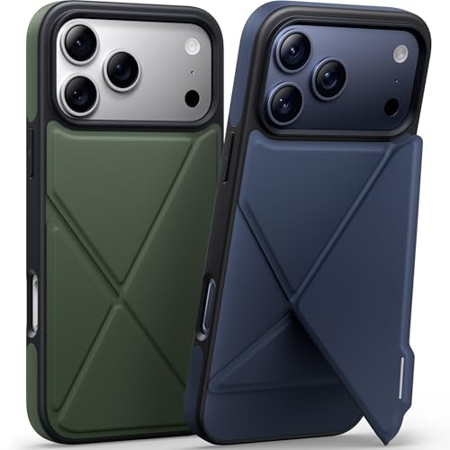 �y2026�ō�����&�X�^���h�̐V�`�ԁzPEEROCK iPhone 17 Pro Max �p �P�[�X MagSafe�Ή� �ČRMIL�K�i 360°�S�����ϏՌ��y���c�����E�B���X�^���h�z�ő�25W�}���[�d�Ή� �w��h�~/�}�b�g�d�グ/���ϖh�~ ���C�����X�[�d