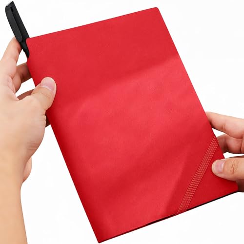 Cuaderno de cuero para escritura diaria LOOKIN' FRIDAY A5 con bolígrafo y hojas rayadas