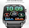 Smart Watch para Hombre, GPS, Pantalla HD 2.01" Negro | Llamadas, para Android y iPhone, Monitor de Ritmo Cardíaco/Sueño/Deportes, 1 ATM Impermeable 6