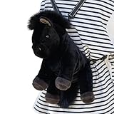 かわいい ぬいぐるみ バックパック - 馬の形 やわらかい リュック,漫画 スクールバッグ,小学校 幼稚園 保育園 旅行 ピクニック 週末旅行 子供 男の子 女の子 息子 娘 向け