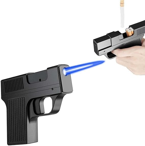 Gun Shape Cigarette Case Lighter