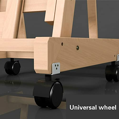 ZAW Chevalet pliable Caballete De Pintura Multifonctionnel Peinture à l'huile Lienzo Artist Caballete en bois pour peinture à l'huile (couleur C : C)