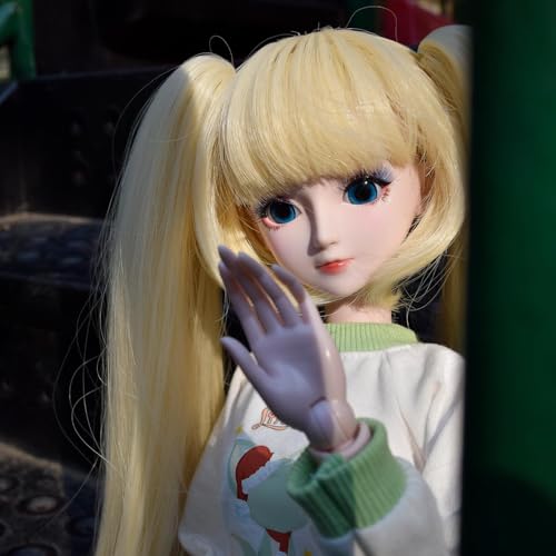 Muñeca articulada 1/3 BJD 56 cm plástico blanca miniatura 5