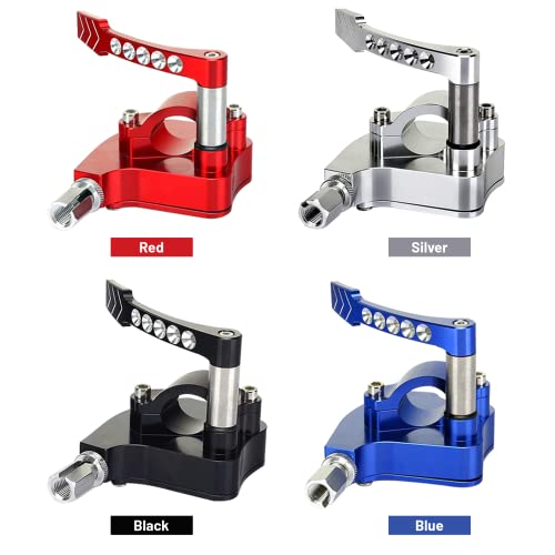Piodelo 7/8" Universal Billet Lever Thumb Throttle Controller Control Assembly Cnc Atv Quad Parts For Cam-Am, For Suzuki, For Honda, For Yamaha, For Arctic Cat, For Polaris, For Kawasaki (Red) #TOP4