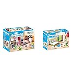 Komplett ausgestattete Küche mit Kühlschrank, Backofen und Spülmaschine