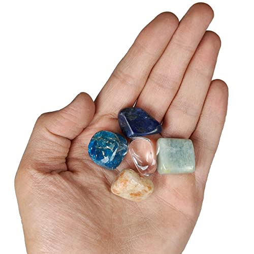 Image of Reiki Crystal Products Certified Natural Crystal Tumble Stone Kit | Multiple Crystal Stone Sets for Meditation, Reiki, Chakra & Spiritual Practices