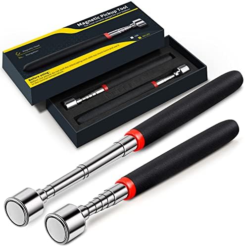 Stocking Stuffers Tool Gifts for Men - Magnetic Tool Pickup,Telescoping Magnet, Gadget Tool for Women, Christmas Tool Gifts Ideas for Men Dad Husband Handymen Woodworker,Magnet Tool 2 Pack
