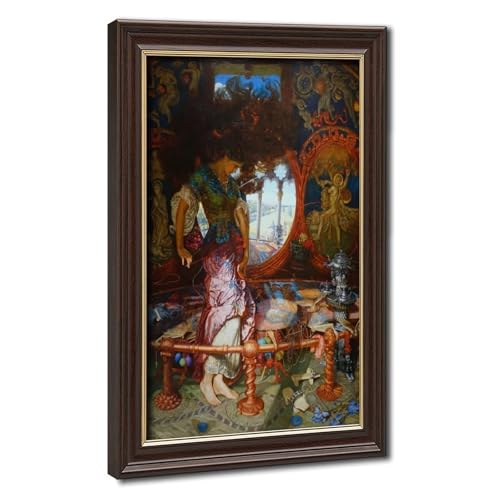 La Dame de Shalott William Holman Hunt impression sur toile cadre suspendu salon