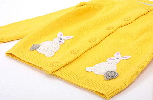 Girl's "Cartoon Animals" Cardigan Knitted Sweater3