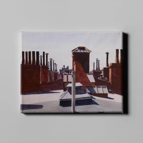 Edward Hopper Toits à Washington Square tableau salon contemporain