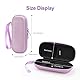 AGPTEK Tragetasche, Reise Tasche Case Hülle Etui, Eva Reißverschluss case für Diktiergerät, 2.4 Zoll MP3 Player, USB Stick, Earphones JBL Tune 110, Sandisk SD Karte, U-Disk, Lila