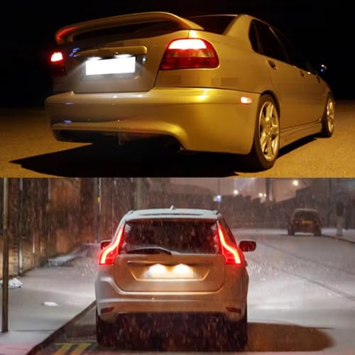Piloto de matrícula soluciona luz fundida en Volvo S40 S60 S80 recambio 12V 4