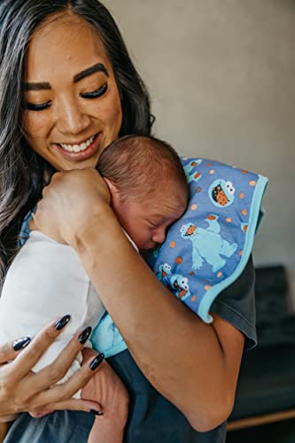 Copper Pearl Premium Baby Burp Cloths - 3-Pack Large Cotton Burp Cloths, Extra Soft Spit Up Rags with 3 Absorbent Layers, Perfect for Baby Boy and Baby Girl Gifts (21" x 10" Size, Elmo Set)4