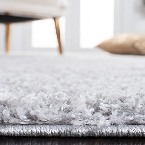 Tapete SAFAVIEH August Shag 9'x12' Gris Claro miniatura 5
