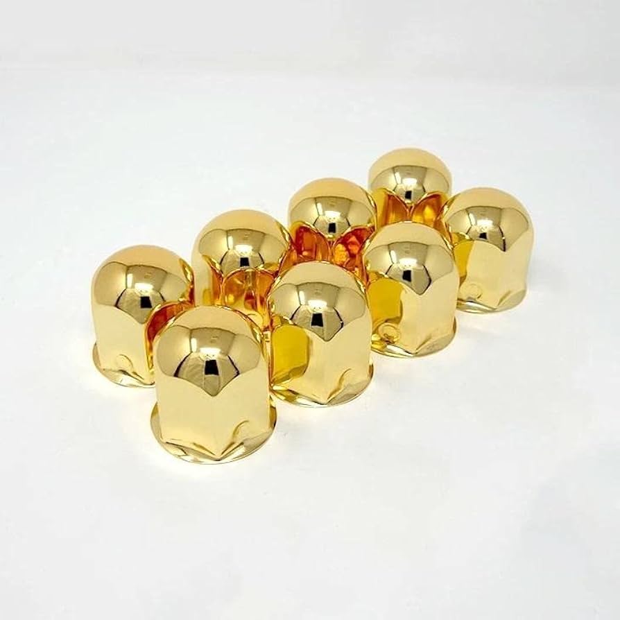 Amazon.co.jp: トラック用 ナットカバー ゴールド (8ヶ入41mm