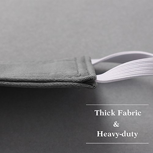 Image of PONY DANCE Baby Door Latch Cover Closer - Nursery Door Silencer with Strong Elastic Straps, Thick Solid Cushion for Noise Reduction, Prevents Slamming, 3 Pieces, 4W x 2L Inches, Grey