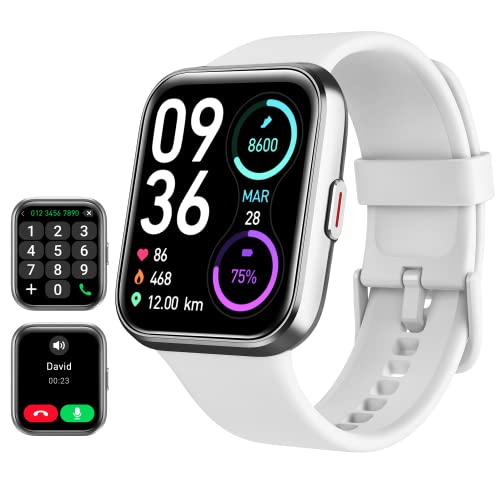 Reloj Inteligente Mujer con Llamadas y Voz de Alexa, WhatsApp Notificaciones, 1.85' HD Smartwatch Mujer con SpO2/Pulsómetro/Monitor de Sueño, 110 Modos Deportes, 3ATM Regalo para iPhone Android