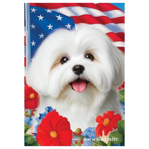 Coton De Tulear - Best of Breed All-American Patriotic I Garden Flags