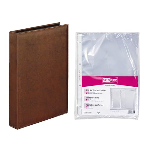 Classeur à anneaux indélébile VELOFLEX protège 250 feuilles A4