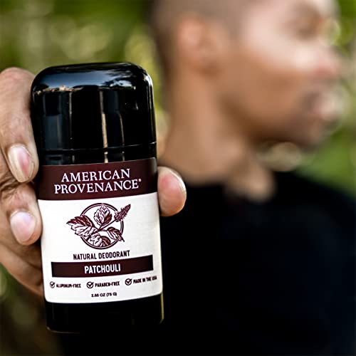 American Provenance All Natural Deodorant For Men - Aluminum Free Deodorant For Women That Lasts All Day - Made In The Usa Essential Oils & Cruelty Free - Patchouli, Peppermint & Eucalyptus (2 Pack) #TOP7