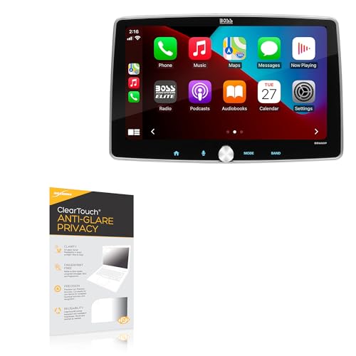 BoxWave Screen Protector Compatible with BOSS Audio BE9ACP (9 in) - ClearTouch Anti-Glare Privacy (2-Pack), Privacy Screen Protector Flexible Film Anti-Glare