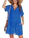 AI'MAGE Summer Swimsuit Cover Up Sexy Bathing Suit Coverup Skirt Bikini Beach Tunic Top for Women