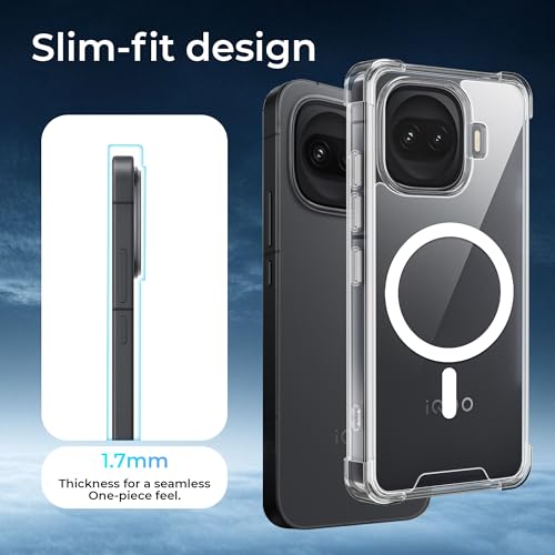 Image of A rtistque Clear Back Cover Case for iQOO 15R 5G | Compatible with Mag-Safe | Premium Cover | Shockproof TPU Bumper | Slim Protective Design | iQOO 15R 5G Back Cover - Transparent