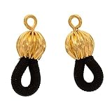 Beadaholique Ends for Eyeglass Chain/Holder, 6 Pairs, Gold Plated