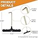 LOIUO 2 Pack Trampoline Spring Pull Tool, Trampoline Parts and Accessories, Stainless Steel T-Hook Spring Puller with Plastic Handle for Safe Installation, Shoe Lace Tightner